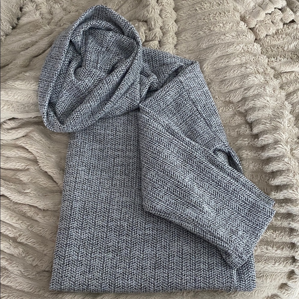 Marled gray cowl neck sweater